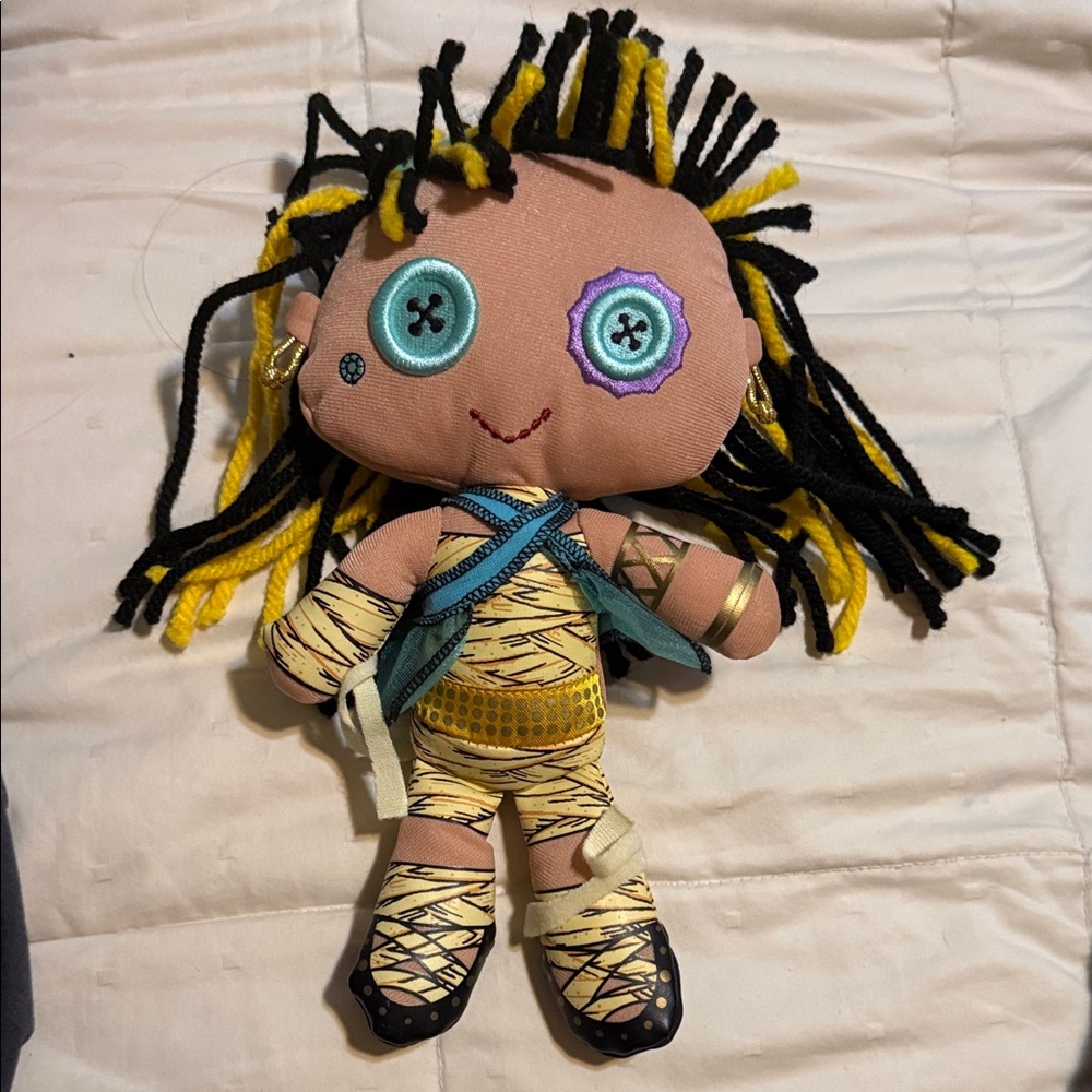 Monster High Doll with Black and Yellow Hair